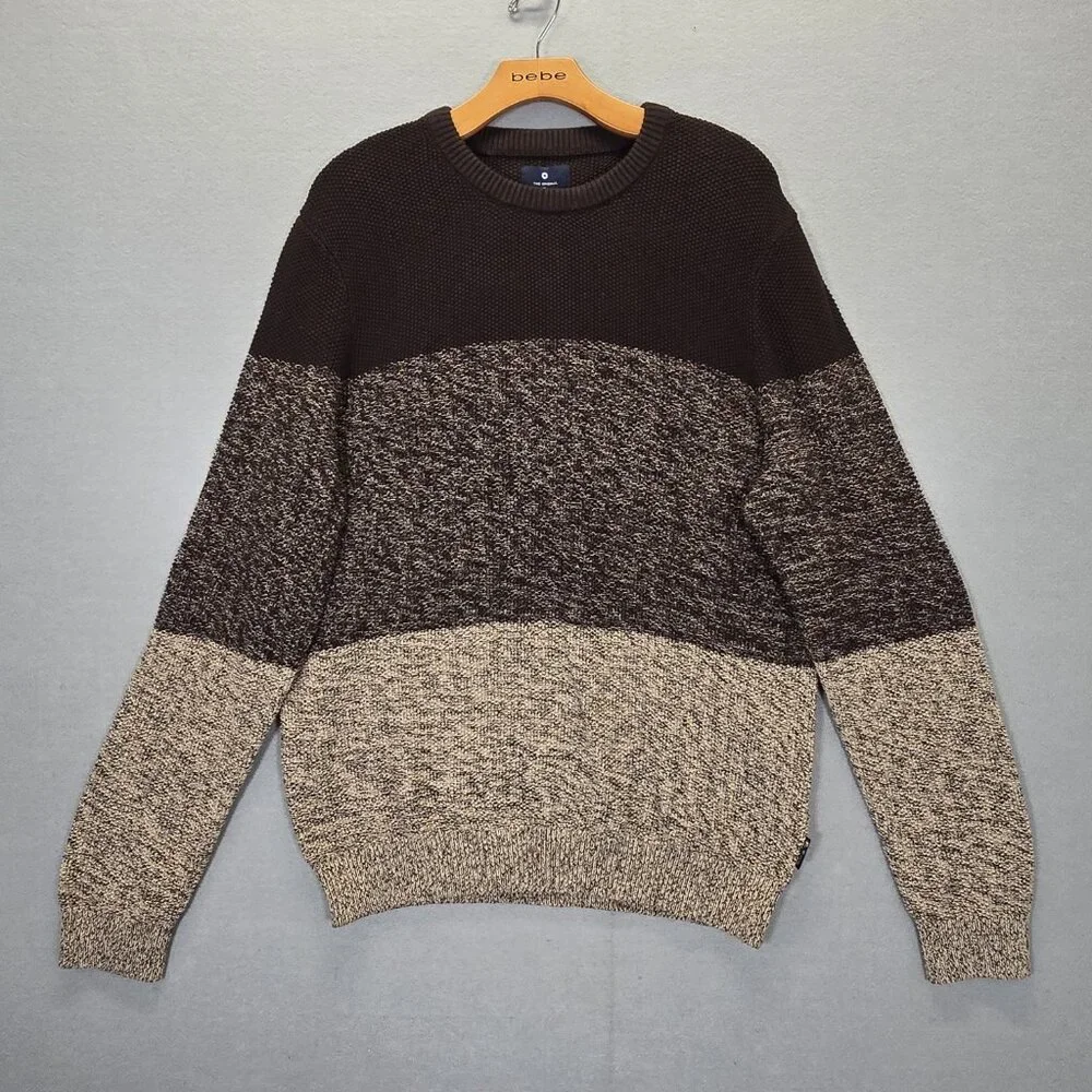 Ben Sherman Men's Sweater  Crewneck  Coffee House Brown Size Large - Picture 3 of 13